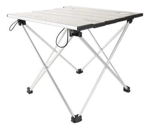 Folding Square Aluminum Table with Cover for Camping Fishing Beach 1