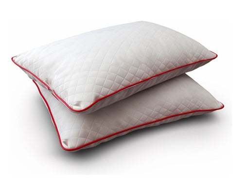 SHAFE.TEX 2 Quilted Pillows with Colored Piping! Excellent Quality 0