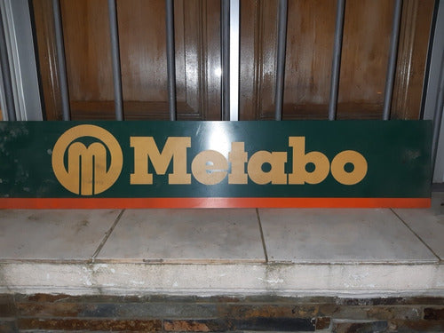 Cartel Plastico Metabo 80 X 20 Cns 1