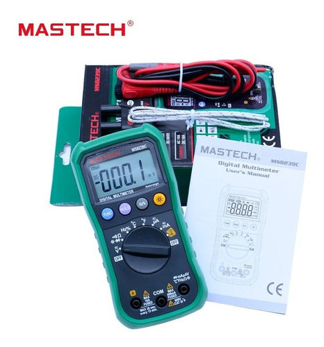 Mastech Digital Multimeter Tester MS8239C V DC/AC-A DC/AC °C 1