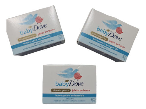 Baby Dove Enriched Moisture Bar Soap X3 Units 0