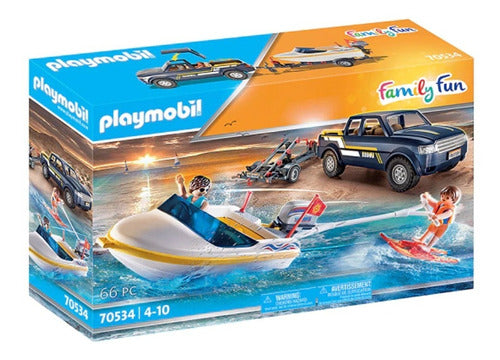 Playmobil Family Fun Pick-Up Truck with Boat 70534 0