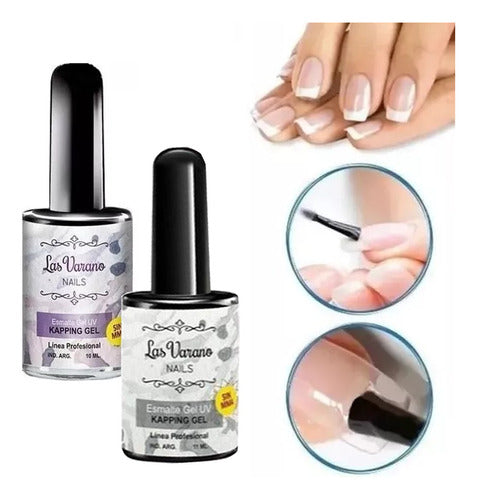 Esmalte Especial Para Kapping Gel Uv Las Varano Con Pincel 0