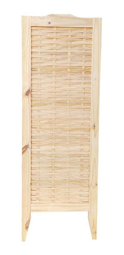 Saura Muebles Biombo Plegable 60x176cm Madera Trenzada Precio Por Hoja 0