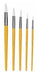 HIMI Set of 5 Gouache Watercolor Brushes - Yellow 2