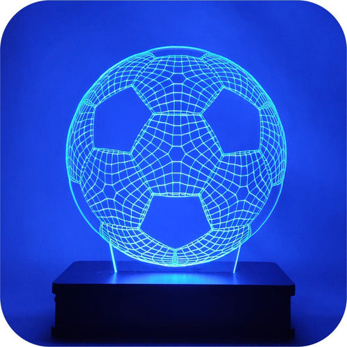 DUO LASER 3D LED Football Lamp RGB 16 Colors 220V Gift 1