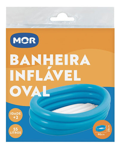 Banheira Inflável 55 Litros Oval Mor 6