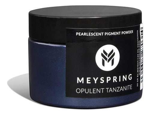 Meyspring Opulent Tanzanite - Intense Blue Mica Powder for Epoxy Resin - Navy Blue Pigment - Resin Art Supplies - Epoxy Resin Color Pigment - Blue Dye 0