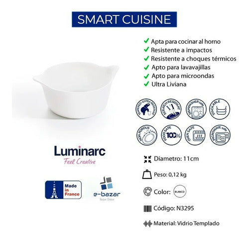 Luminarc Smart Cuisine Flan Molds Set of 4 - 11cm 5