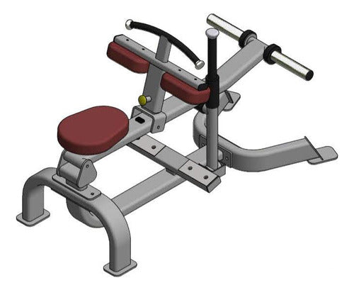 Plano Para Fabricar Maquina De Gym. Banco De Gemelos Sentado 0