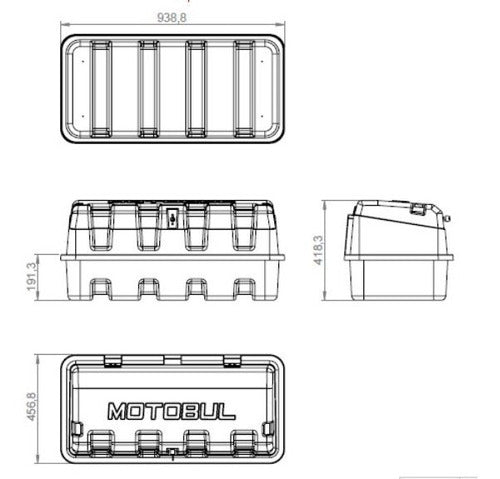 Caixa Ferramentas Maleta Box Caçamba Chevrolet S10 140 L 7