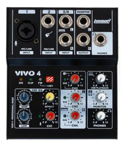 Consola Lexsen Vivo 4 Entradas 0