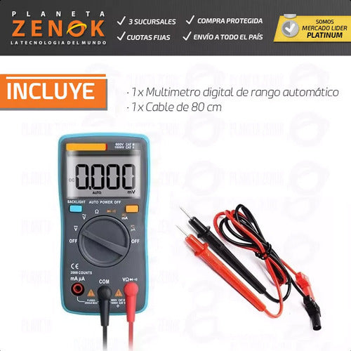 Sinometer Professional Digital Multimeter LCD Light Electricity Worker 4