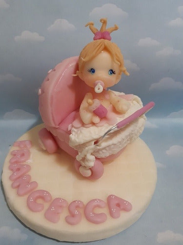 Nubecitas Adorno De Torta Cigüeña Baby Shower Bautismo Nacimiento 3