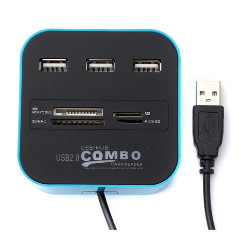 Junmin Usb Combo Expander Multifunction Usb Hub Reader 0