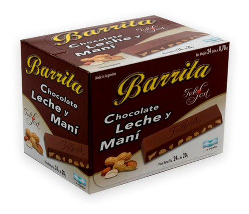 Felfort Barrita Chocolate & Mani Pack X 24un - Cioccolato 0