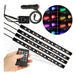 Genérica LED RGB Tuning Strip for Car Interior with Remote Control 0