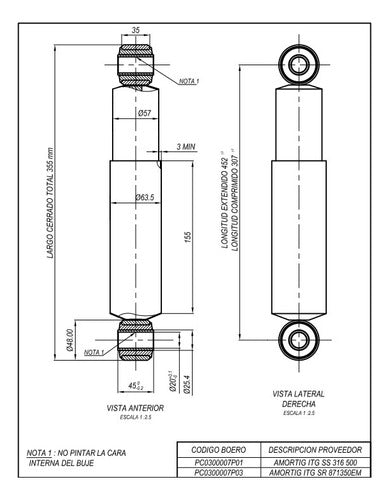 Amortiguador Boero Suspension Neumatica Monroe 72096 Itg 2