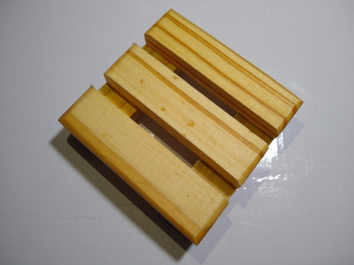 Set of 20 Handcrafted Wooden Soap Dishes for Solid Shampoo 7.5cm x 7cm 4