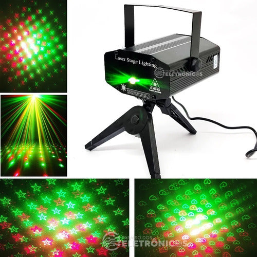 Canhão Laser Holográfico Jogo De Luz Strobo Para Eventos 5