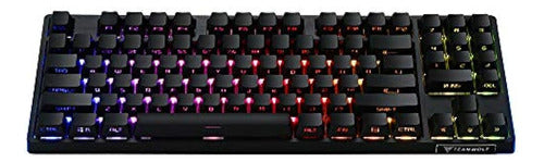 Teamwolf Mechanical Gaming Keyboard, 89 Keys Blue Switch 0