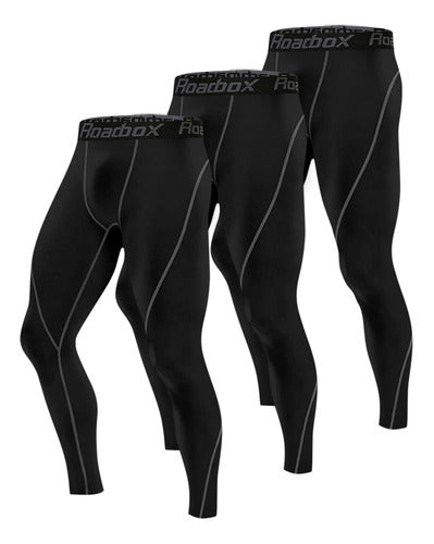 Roadbox - Package of 1, 2 or 3 Compression Pants for Men 0