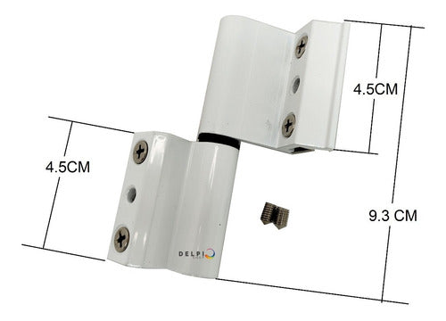 Bisagras H61 Para Ventana Aluminio Modena Negra 3 Unidad 7