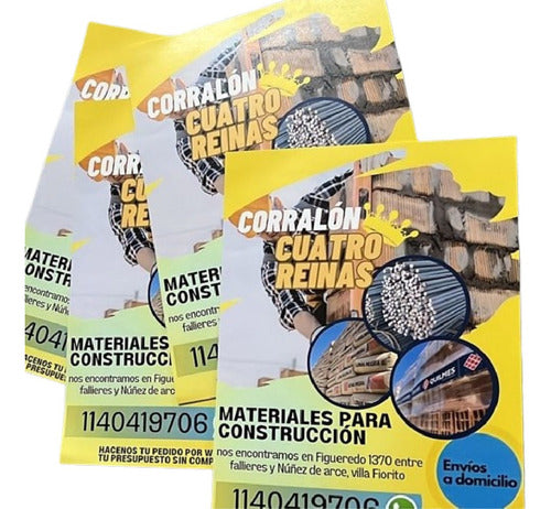 250 Flyers Volantes Color 20x15cm Papel 150g + Diseño Gratis 0