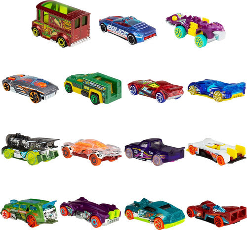 Coches De Juguete Hot Wheels, 15 Vehículos A Escala 1:64 2