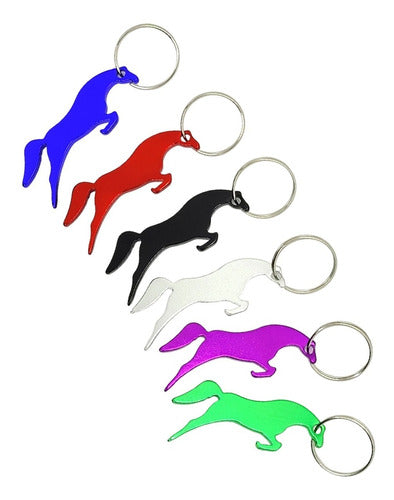 Nail Vinyl's Keychain Bottle Opener Horse Souvenir in Metal 4