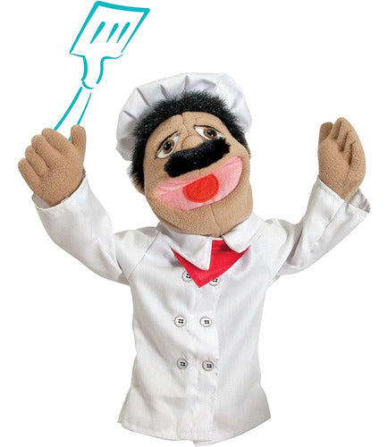 Melissa & Doug Chef Puppet Pepe with Removable Staff for Kitchen 7