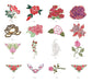 100 Embroidery Machine Matrices for Roses / Flowers 1
