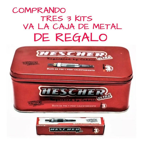 Kit 4 Bujías Precalentamiento Para Palio 1.7 Peugeot 504 Xd2 1