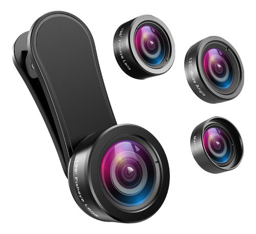 Amir Phone Camera Lens, 230° Fisheye Lens, 8 Lens 0