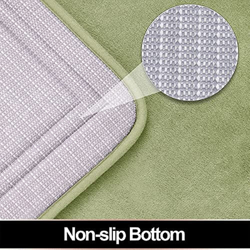 ITSOFT Luxury Memory Foam Bath Mat - Sage Green 1