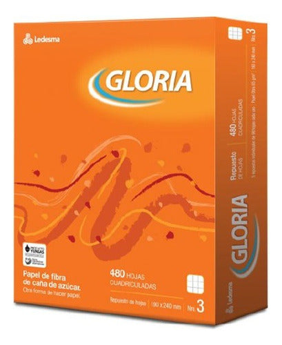 Gloria School Sheets No. 3 - Pack of 3 x 480 Sheets 1