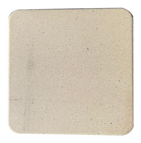 Refractory Stone Plate 33x33x1.6 cm + Pizza Paddle Set 2