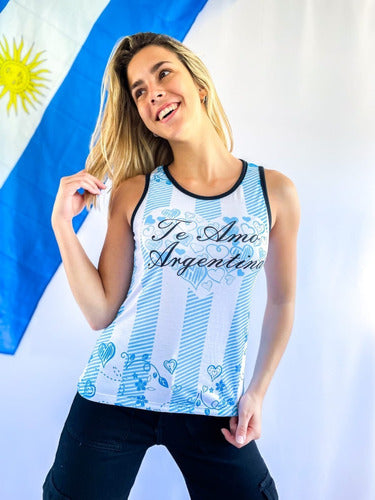 Argentina Women's World Cup Tank Top by Bianca Sheli 2098 7