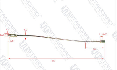 WStandard Brake Rod YBR 250 / YS Fazer 250 / XTZ 250 1