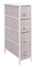 Mueble 4 Cestos Tela/acero 20x48x75.5cm - Gris 0