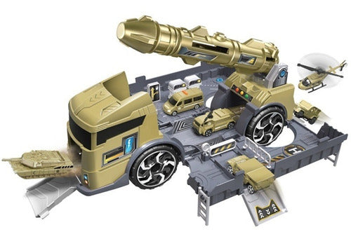 Special Forces Juego De Soldaditos Set Camion, Tanque Militar Base Misil 3