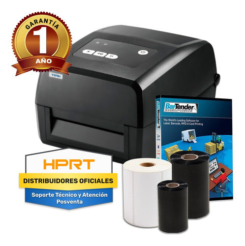 HPRT HT800 Thermal Transfer Barcode Printer 4" Full Flex 1