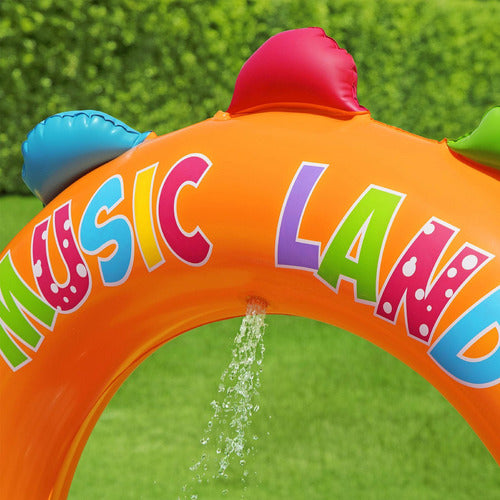 Piscina Inflable Interactiva Infantil Ovalada Música Bestway 4