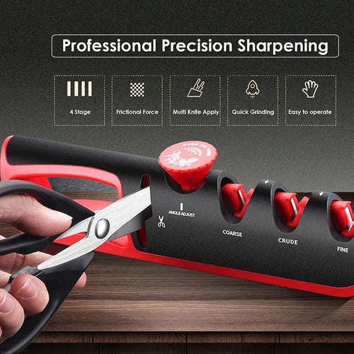 Adjustable 4-in-1 Steel Knife and Scissors Sharpener 11