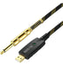 Cable De Guitarra Usb Nuosiya 10 Pies, Cable De Guitarra Usb 0