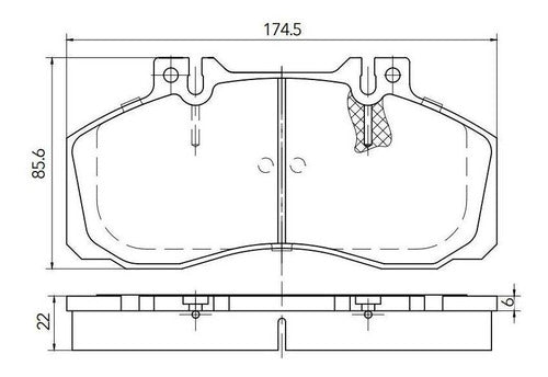 Front Brake Pads for Mercedes Benz L 912 L 912 1