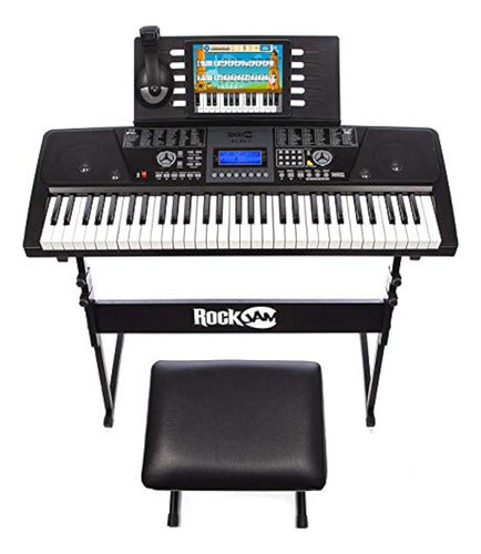 RockJam Electronic Keyboard 61 Keys Superkit 1