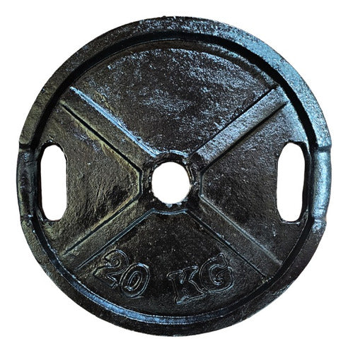 FM-PESAS Olympic Weight Disc 5kg - Solid Cast Iron 5