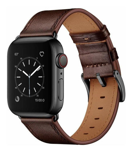 Ouheng Malla Cuero Para Apple Watch (38/40mm) 0