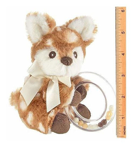 Bearton Baby Lil Willow Plush Fawn Shaker Toy Sonajero, 5 Pu 2